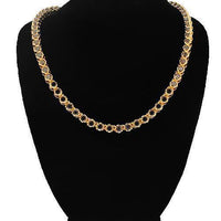 Thumbnail for 10K Yellow Gold Mens Black Diamond Tennis Chain 5 mm