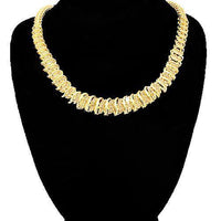Thumbnail for 10K Yellow Solid Gold Womens Diamond Necklace 4.00 Ctw