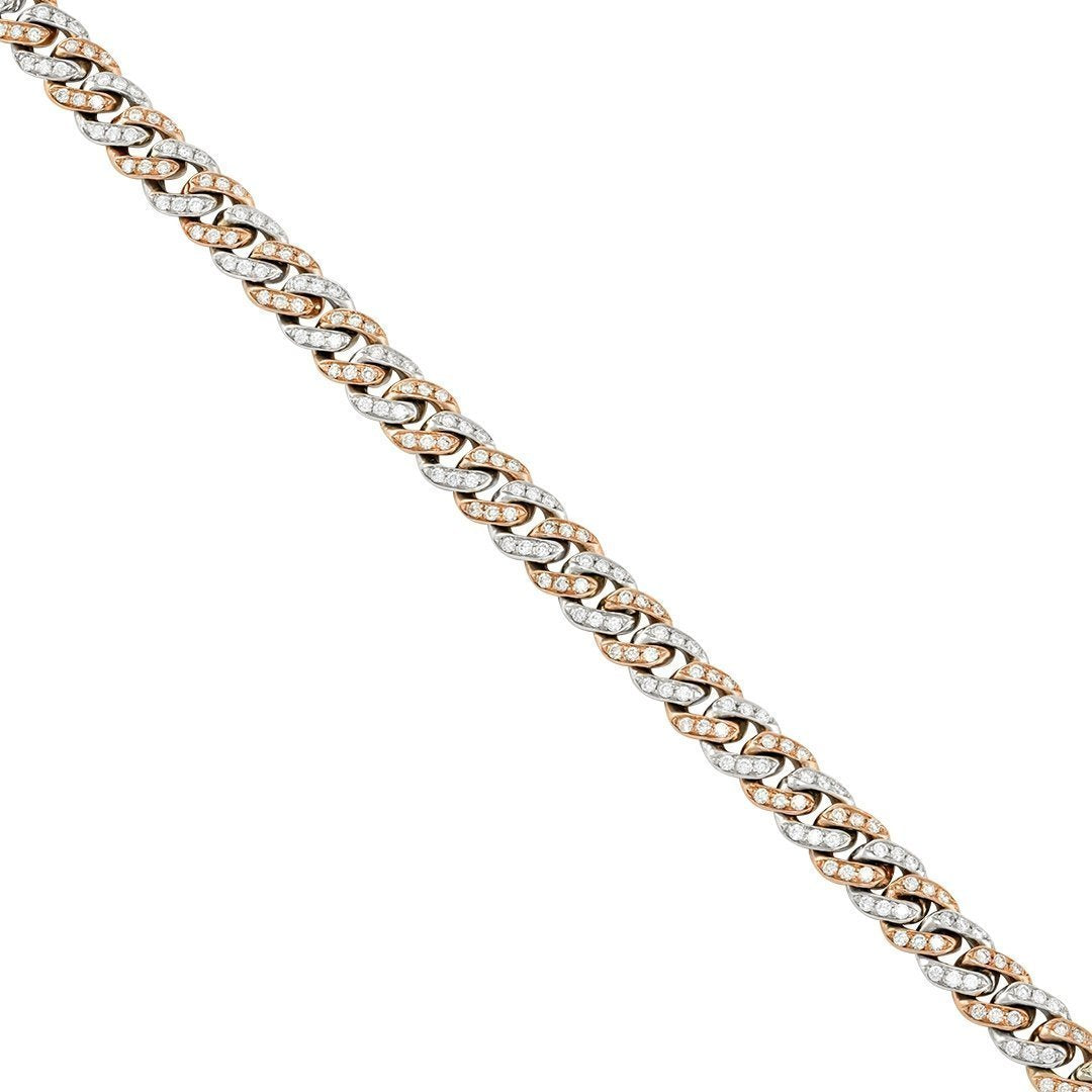 Diamond Two Tone Avianne Lock Link Chain 54.21 Ctw – Avianne Jewelers