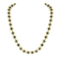 Thumbnail for 14K Yellow Gold Mens Diamond Fancy Chain 19.50 Ctw