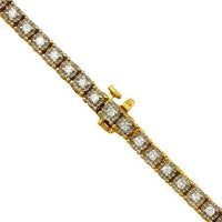 Thumbnail for Diamond Tennis Chain in 10k Yellow Gold 26 inches 5.04 Ctw 4 mm