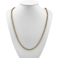 Thumbnail for Diamond Tennis Chain in 10k Yellow Gold 26 inches 5.04 Ctw 4 mm