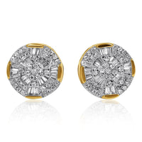 Thumbnail for 14k Yellow Gold Diamond Earrings 0.86 CTW