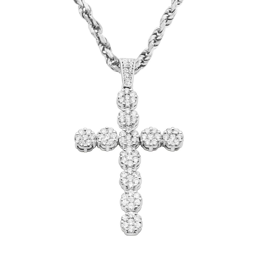 14K Diamond Ball Cross Pendant 4.4ctw – Avianne Jewelers