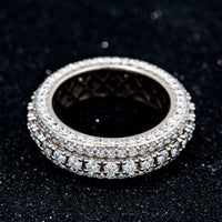 Thumbnail for 14k White Solid Gold Diamond Eternity Band 5 Ctw