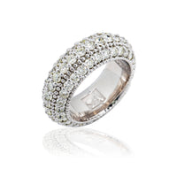 Thumbnail for 14k White Solid Gold Diamond Eternity Band 7.85 Ctw
