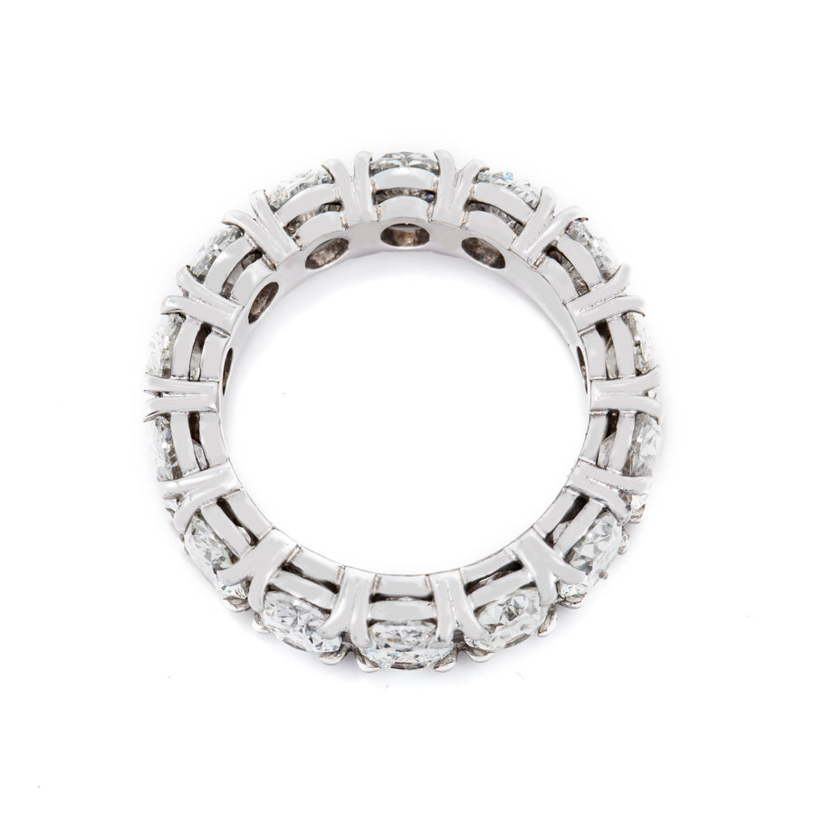 14k White Solid Gold Diamond Eternity Band 7.98 Ctw
