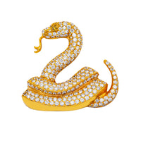 Thumbnail for Yellow 14k Yellow Gold Snake 3.42 Ctw
