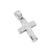 Thumbnail for Diamond Princess Cut Cross Pendant