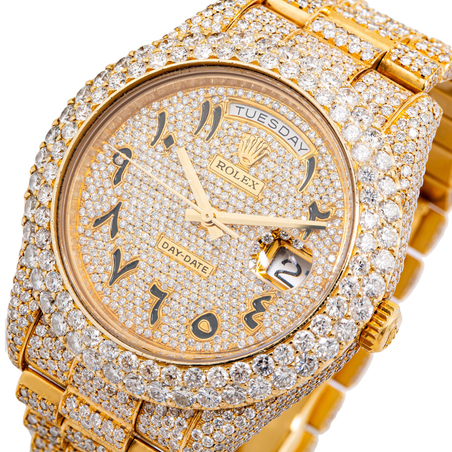 Diamond Rolex Day-Date 2 18k Yellow Gold 30.00 ctw