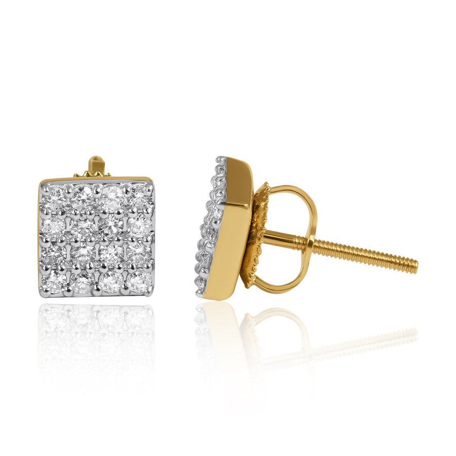 10k Yellow Gold Diamond Earring 0.40 CTW