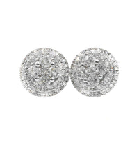 Thumbnail for 14k White Gold Diamond Stud Earrings 1.05ctw