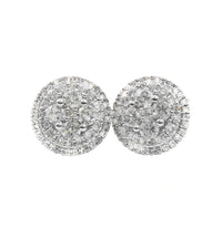 Thumbnail for 14k White Gold Diamond Stud Earrings 1.05ctw