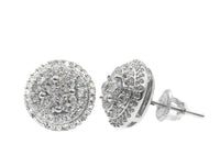Thumbnail for 14k White Gold Diamond Stud Earrings 1.05ctw