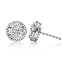 Thumbnail for 18k White Gold Diamond Earring 1.41 Ctw