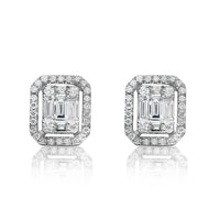 Thumbnail for 18k White Gold Diamond Earring 0.72 Ctw