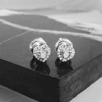 Thumbnail for Diamond Heart Shaped Earrings in 14k Gold .11 Ctw