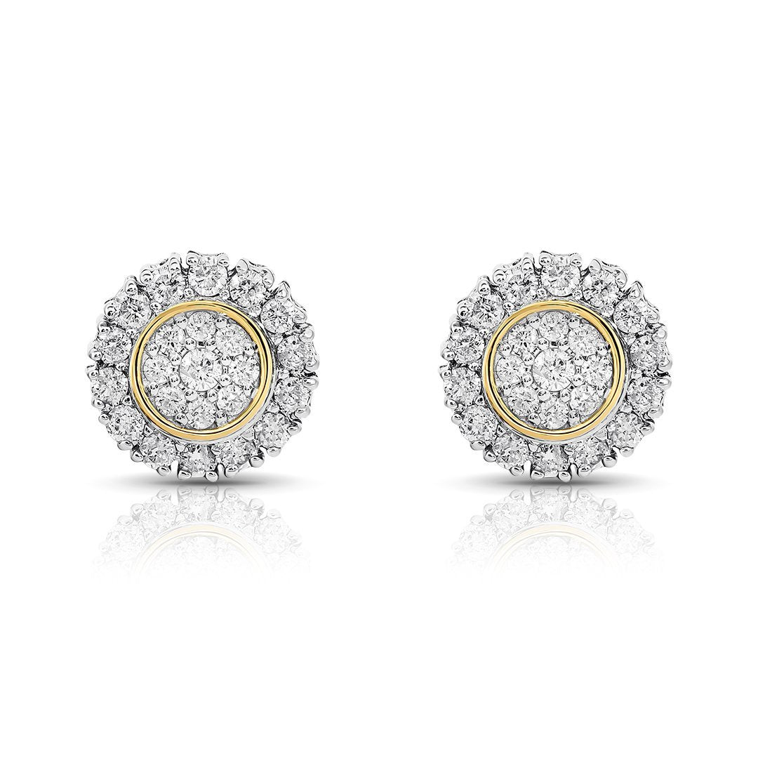 10K Solid Yellow Gold Diamond Stud Earrings 0.11 Ctw – Avianne