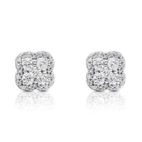 Thumbnail for 10K White Gold Diamond Stud Earrings 0.41 CTW