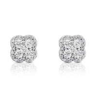 Thumbnail for 10K WHITE GOLD DIAMOND STUD EARRINGS 0.41 CTW