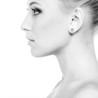 Thumbnail for 10K YELLOW GOLD DIAMOND SQTARE STUD EARRINGS 0.31 CTW