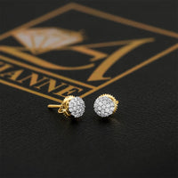 Thumbnail for 10K Yellow Gold Diamond Stud Earrings 0.22 CTW