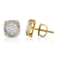 Thumbnail for 10K YELLOW GOLD DIAMOND STUD EARRINGS 0.35 CTW