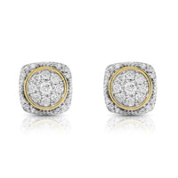 Thumbnail for 10K YELLOW GOLD DIAMOND STUD EARRINGS 0.35 CTW