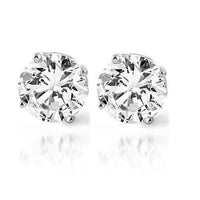 Thumbnail for 14K White Gold Diamond Solitaire Stud Earrings 9.05 Ctw