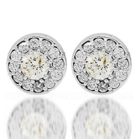 Thumbnail for 14K White Gold Diamond Stud Earrings 3.08 Ctw
