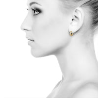 Thumbnail for 14K Yellow GOLD WOMENS DIAMOND HOOP EARRINGS 1.90 CTW