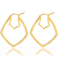 Thumbnail for Yellow 14K Yellow Solid Gold Womens Diamond Earrings 1.54 Ctw