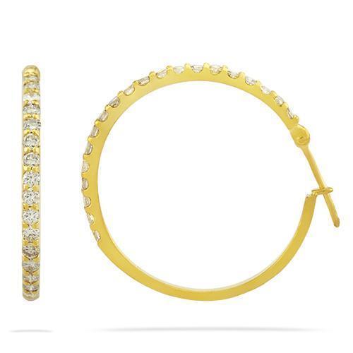 2.5 carat diamond hoop earrings hotsell