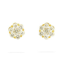 Thumbnail for Yellow Diamond Stud Cluster Earrings in 14k Yellow Gold 1.75 Ctw