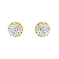 Thumbnail for Diamond Stud Earrings in 10k Yellow Gold .54 Ctw