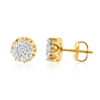 Thumbnail for Diamond Stud Earrings in 10k Yellow Gold .54 Ctw