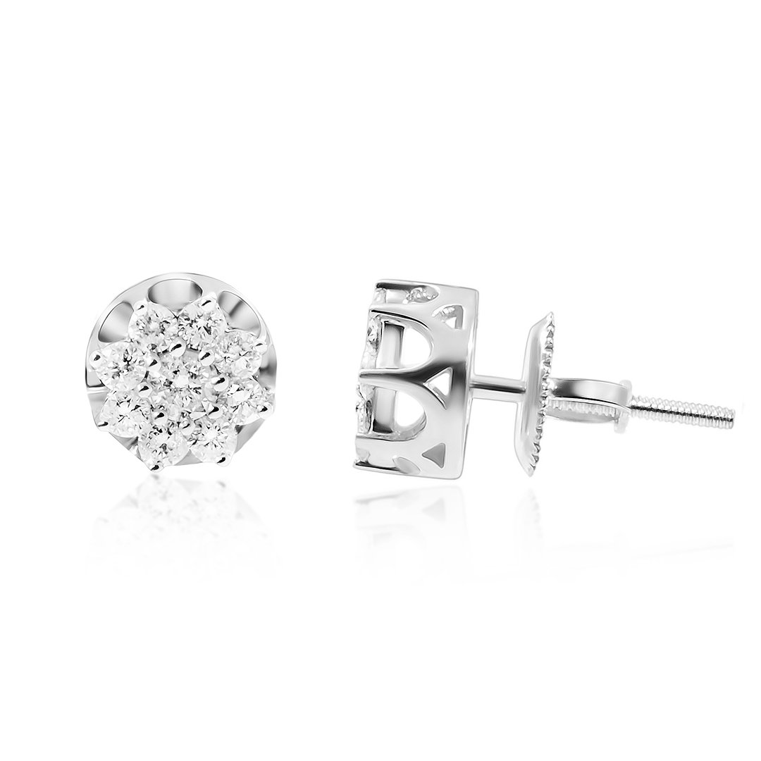 10K Solid Yellow Gold Diamond Stud Earrings 0.11 Ctw – Avianne