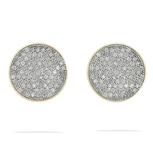 White Round Diamond Earrings in 10k White Gold 0.51 Ctw