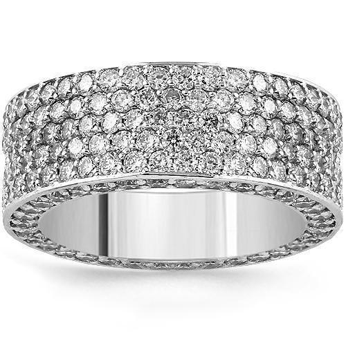 Pave diamond eternity band Clearance