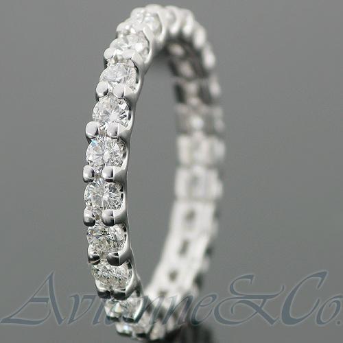 14K White Solid Gold Womens Diamond Eternity Ring Band 1.25 Ctw
