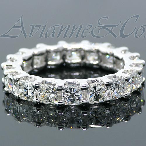 14K White Solid Gold Womens Diamond Eternity Ring Band 3.63 Ctw