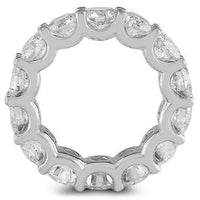 Thumbnail for 14K White Solid Gold Womens Diamond Eternity Ring Band 7.95 Ctw