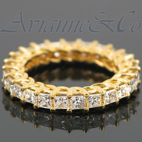 14K Yellow Solid Gold Womens Diamond Eternity Ring Band 2.65 Ctw