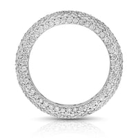 Thumbnail for 18K White Solid Gold Mens Diamond Eternity Ring Band 3.50 Ctw