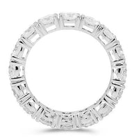 Thumbnail for 18K White Solid Gold Womens Diamond Eternity Ring Band 4.00 Ctw