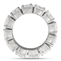 Thumbnail for Clarity Enhanced Diamond Eternity Wedding Band 14k White Gold 12 Ctw