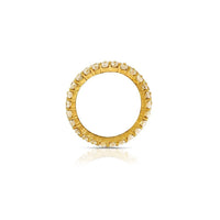 Thumbnail for Clarity Enhanced Diamond Triple Row Eternity Band in 14k Yellow Gold 8.50 Ctw