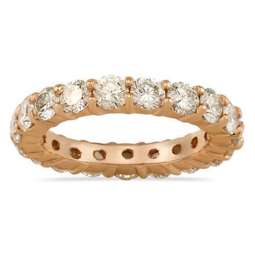 Diamond Eternity Band in 14k Rose Gold 3.88 Ctw