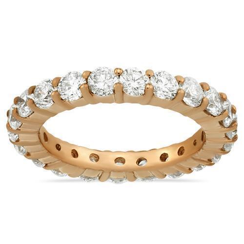 Diamond Eternity Band in 14k Rose Gold 4.25 Ctw