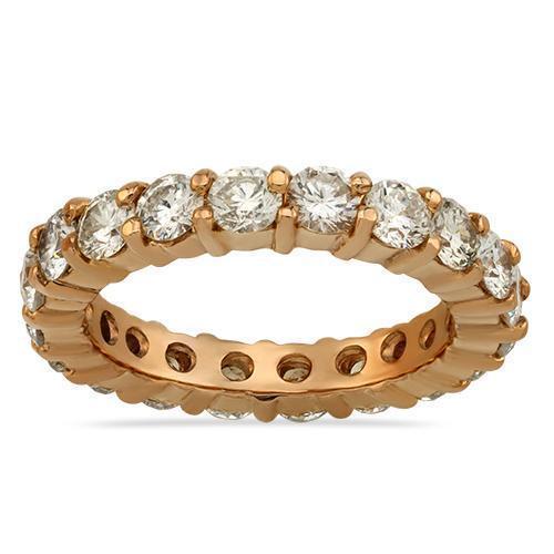 Diamond Eternity Band in 14k Rose Gold 5.50 Ctw